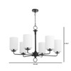 Small Ginevra Chandelier in Black by Cyan Design