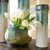 Large Folded Vase Designed by Seth Vaughn in Cascade Sage by Cyan Design