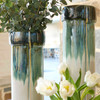 Medium Folded Vase Designed by Seth Vaughn in Cascade Sage by Cyan Design