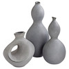 Medium Calabaza Vase Designed by Seth Vaughn in Grey by Cyan Design