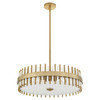Cassio 6 Light Pendant in Aged Brass by Cyan Design