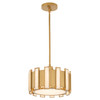 Volterra 1 Light Pendant in Aged Brass by Cyan Design