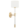 Hightower 1 Light Wall Sconce in Aged Brass by Cyan Design