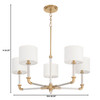 Hightower 5 Light Chandelier in Aged Brass by Cyan Design