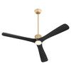 Shamal 60″ Ceiling Fan in Aged Brass & Matte Black by Cyan Design
