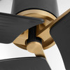Buran 58″ Ceiling Fan in Black & Aged Brass by Cyan Design