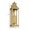 Salem 3 Light Wall Mount in Heritage Brass by Cyan Design