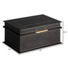 Large Garcia Box Designed by J Kent Martin in Black & Brass by Cyan Design