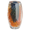 Large Halley Vase in Blue & Amber Clear by Cyan Design
