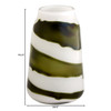 Medium Denali Vase in Iridescent White & Green by Cyan Design
