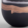 Medium Midnight Road Vase in Black & Copper by Cyan Design