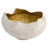 Selene Deep Bowl in White & Gold by Cyan Design