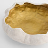 Small Selene Low Bowl in White & Gold by Cyan Design