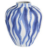 Cyan Design - Ripple Vase | Chalk White | Blue – Small
