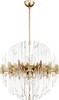Zion 27″ Sphere 8-Light Pendant in Aged Brass by Cyan Design