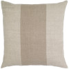 Ellora Casa by India's Heritage – Sahara Linen Stripe Square 22" Pillow in Natural