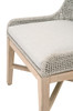 Essentials For Living - Tapestry Outdoor Dining Chair in Taupe & White Flat Rope, Taupe Stripe, Performance Pumice, Gray Teak (Set of 2)