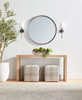 Essentials For Living - Cross Accent Cube in Taupe & White Flat Rope