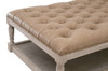Essentials For Living - Townsend Tufted Upholstered Rectangle Coffee Table in Ivanhoe Toast