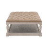 Essentials For Living - Townsend Tufted Upholstered Rectangle Coffee Table in Ivanhoe Toast
