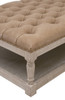 Essentials For Living - Townsend Tufted Upholstered Rectangle Coffee Table in Ivanhoe Toast