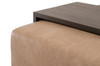 Essentials For Living - Dovetail Upholstered Coffee Table in Ivanhoe Toast