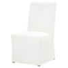Essentials For Living Levi Slipcover Dining Chair in LiveSmart Peyton Pearl, Natural Gray Birch (Set of 2)