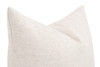 Essentials For Living - The Basic 22" Essential Pillow in Performance Textured Cream Linen