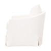 Essentials For Living - Faye Slipcover Swivel Club Chair in Cream Crepe