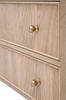 Essentials For Living - Highland Open Shelf, 2-Drawer Nightstand in Natural Oak