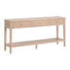 Essentials For Living - Highland 3-Drawer Console Table in Natural Oak