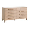 Essentials For Living - Cambria 8-Drawer Double Dresser in Natural Oak