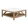 Essentials For Living - Spruce Square Coffee Table in Smoke Gray Pine