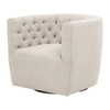 Essentials For Living - Marcel Swivel Club Chair in Performance Bisque French Linen