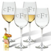 Personalized Stemmed Wine Glasses Set By Carved Solutions