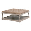 Essentials For Living - Townsend Tufted Upholstered Coffee Table in Ivanhoe-Toast