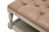 Essentials For Living - Townsend Tufted Upholstered Coffee Table in Ivanhoe-Toast