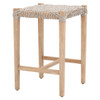 Essentials For Living - Costa Backless Counter Stool in Taupe & White Flat Rope