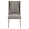 Essentials For Living Martin Wing Chair in LiveSmart Peyton Slate, Natural Gray (Set of 2)