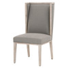 Essentials For Living Martin Wing Chair in LiveSmart Peyton Slate, Natural Gray (Set of 2)