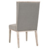 Essentials For Living Martin Wing Chair in LiveSmart Peyton Slate, Natural Gray (Set of 2)