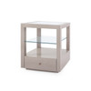 Villa & House - Gavin 1-Drawer Side Table, Taupe Gray