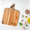 Acacia Cheese Board with Handle by Carved Solutions