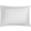 Bitsy Dots Shams in White/Light Pink by Bovi
