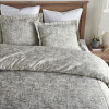 Ellora Casa by India's Heritage Dakota Cotton Shams in Grey