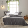 Ellora Casa by India's Heritage Vienna Waffle Euro Shams Grey