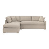 Essentials For Living - Clara 112" Slim Arm Sleeper Queen LF Sectional