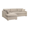 Essentials For Living - Clara 112" Slim Arm Sleeper Queen LF Sectional