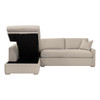 Essentials For Living - Clara 112" Slim Arm Sleeper Queen LF Sectional