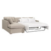 Essentials For Living - Clara 112" Slim Arm Sleeper Queen LF Sectional